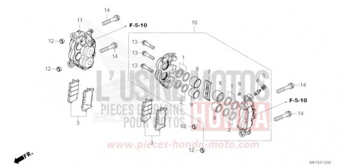 ETRIER DE FREIN AVANT ADV750S de 2025